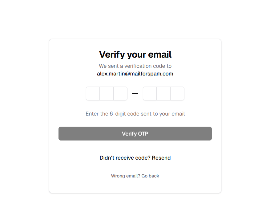 Email Verification